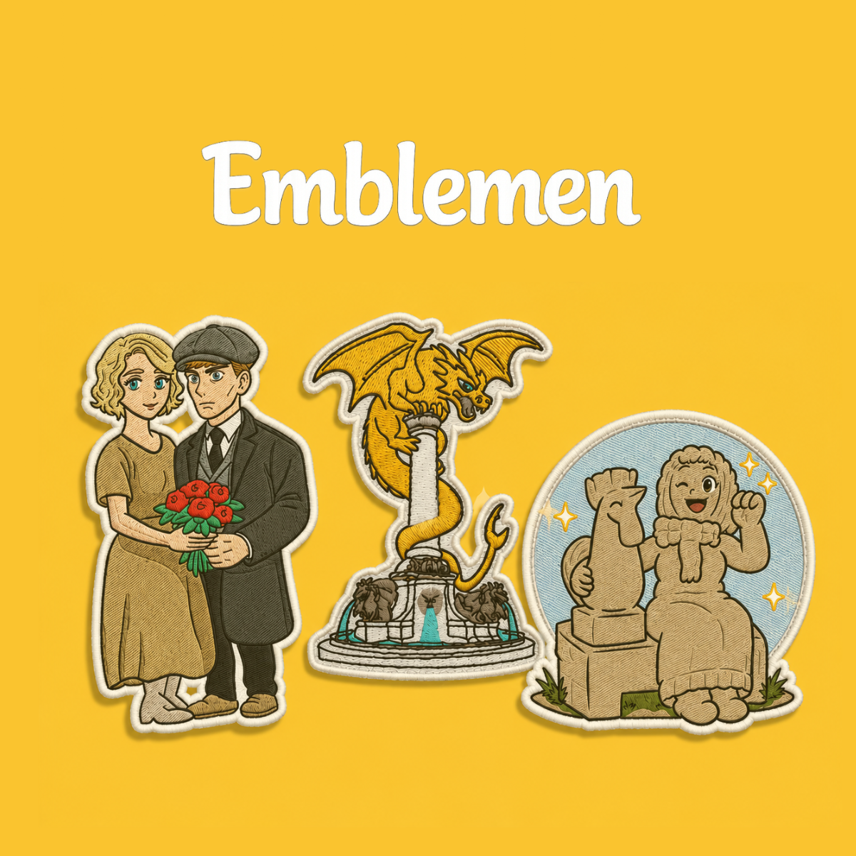 Collectie unieke emblemen van WesinDuketown met ontwerpen geïnspireerd door Den Bosch, Oeteldonk en popcultuur.